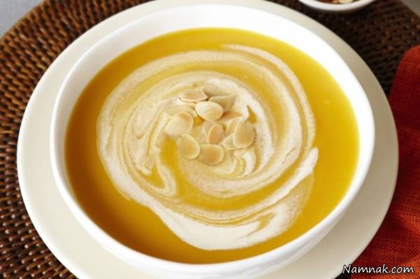 روش طبخ سوپ کدو تنبل و سیب سوپ کدو تنبل