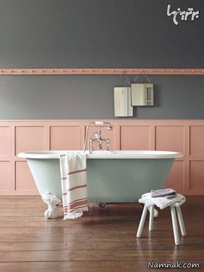 دکوراسیون خاکستری و مرجانی منزل دکوراسیون خاکستری منزل