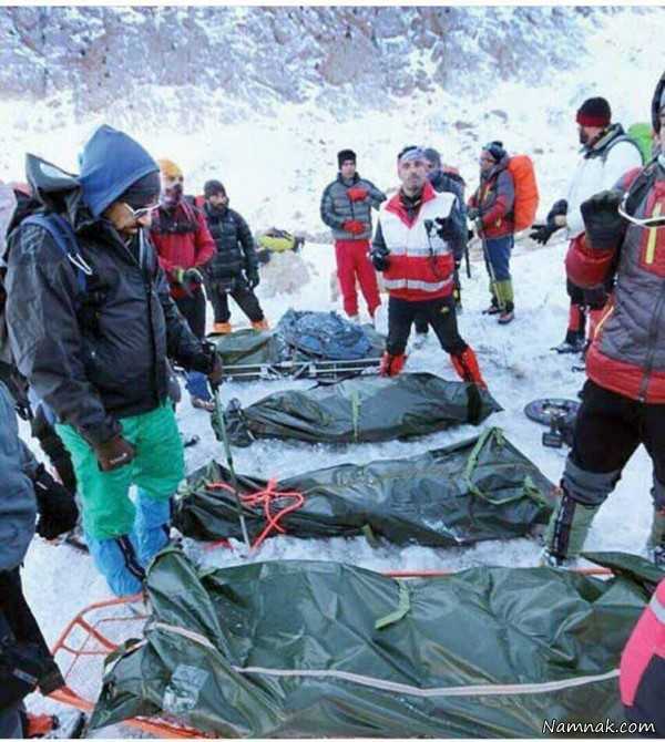 اجساد هواپیمای سقوط کرده