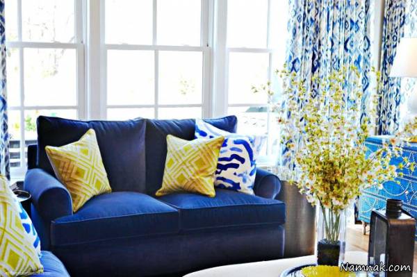 رنگ دکوراسیون منزل دکوراسیون رنگ آبی