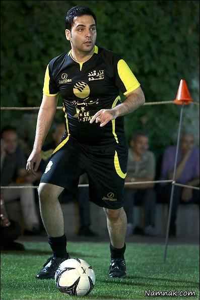 احسان علیخانی احسان علیخانی با لباس ورزشی