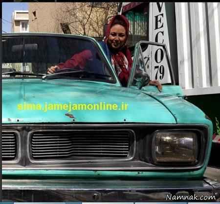 بهنوش بختیاری بهنوش بختیاری سوار پیکان