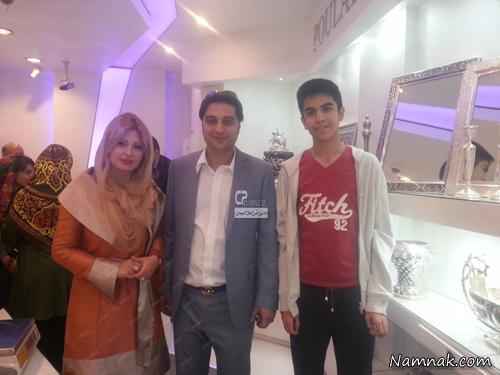 نیوشا ضیغمی و همسرش