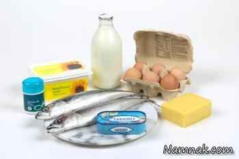 مواد غذایی حاوی ویتامین D مواد غذایی