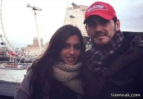 صفحه شخصی سارا کاربونرو در توئیتر ایکر کاسیاس در کنار همسرش