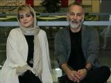 حمیدرضا آذرنگ و همسرش