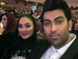 الهام حمیدی و همسرش