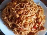 ماکارونی با مرغ