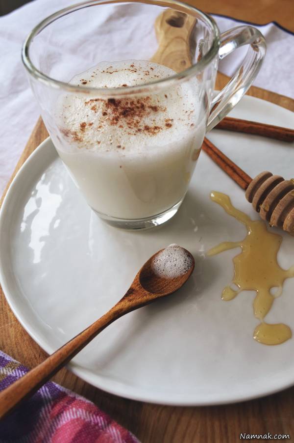 طرز تهیه شیر عسل دارچین شیر عسل دارچین