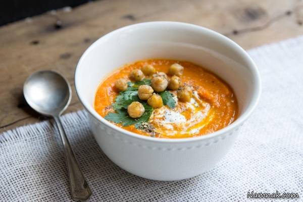 روش درست کردن سوپ هویج و نخود سوپ هویج