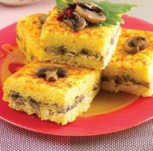 ته چین مرغ و قارچ