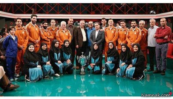 مسابقه فوتبال رومیز در خندوانه +عکس خندوانه