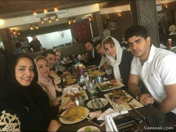 فوتبالیست مشهور در کنار بازیگران