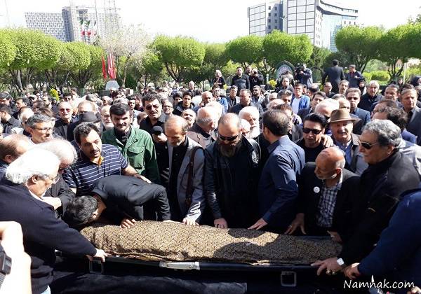 مراسم تشییع پیکر بهرام زند