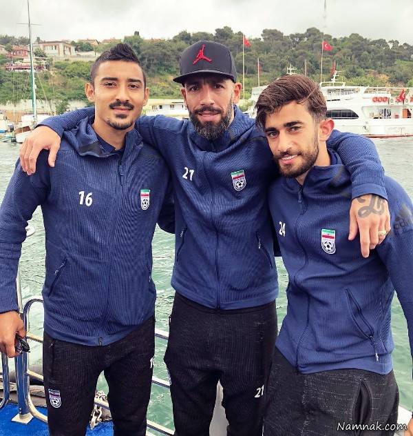 عکس علی قلی زاده در کنار رضا قوچان نژاد و اشکان دژاگه علی قلی زاده