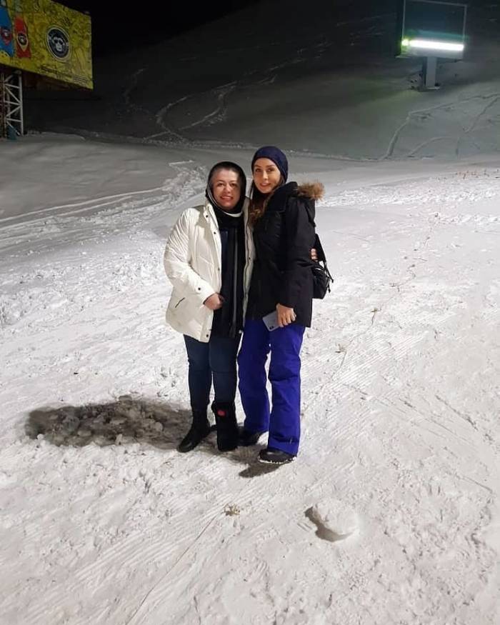 عکس برفی حدیث فولادوند حدیث فولادوند