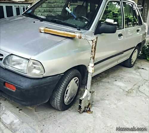 عکس قفل کاپوت پراید