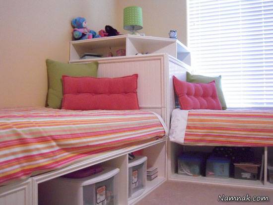 دکوراسیون اتاق خواب مشترک کودکان+ تصاویر اتاق خواب