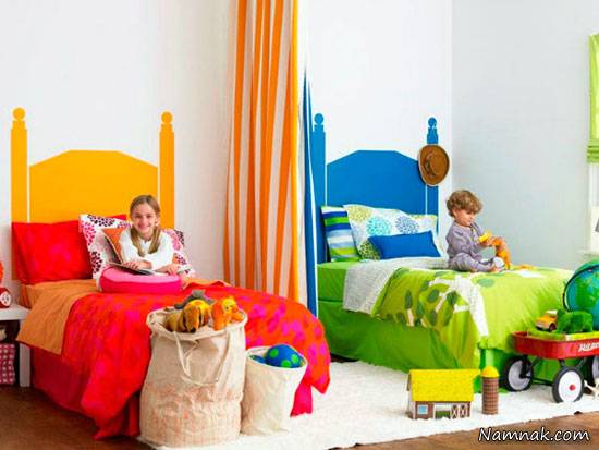 دکوراسیون اتاق خواب مشترک کودکان+ تصاویر اتاق خواب