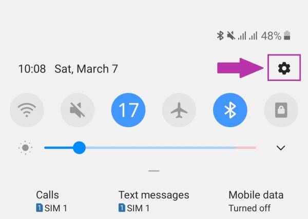 وارد تنظیمات گوشی اندرویدی شوید اینترنت رایتل
