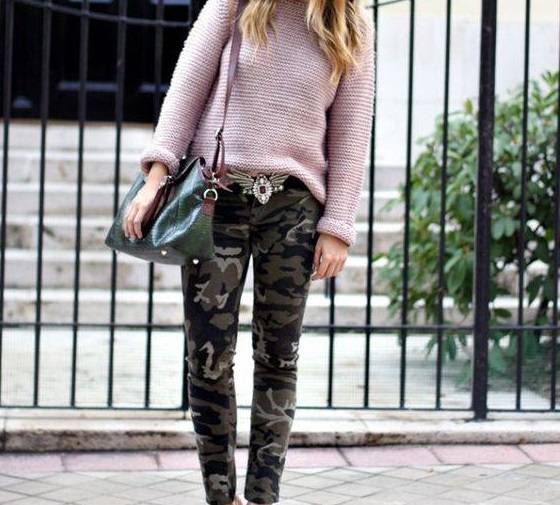 شلوار ارتشی دخترانه 