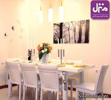 طراحی شیک فضای غذاخوری دکوراسیون منزل