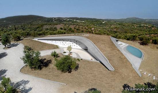 طراحی ویلای منحصر بفرد در یونان طراحی ویلا