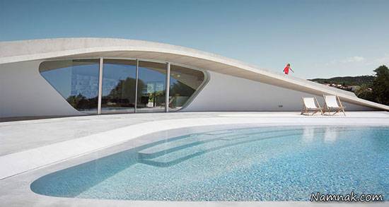 طراحی ویلای منحصر بفرد در یونان طراحی ویلا