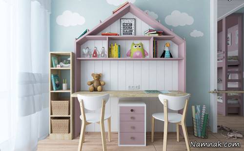 اتاق خواب کودک به رنگ صورتی اتاق خواب کودک