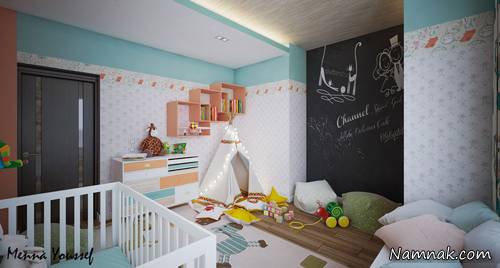 دکوراسیون شیک اتاق خواب کودک اتاق خواب کودک