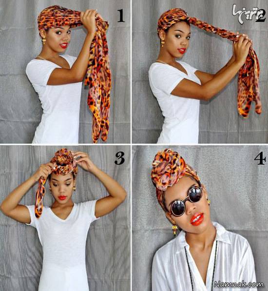 بستن دستمال سر