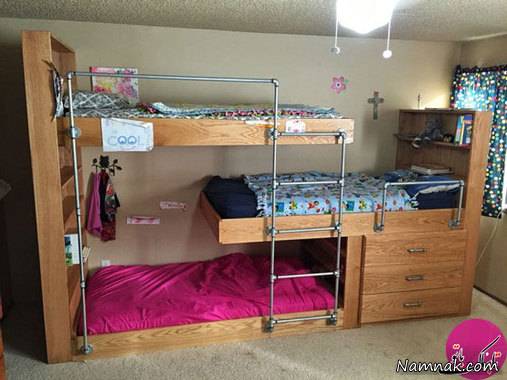 چیدمان اتاق خواب مشترک بچه ها اتاق خواب مشترک