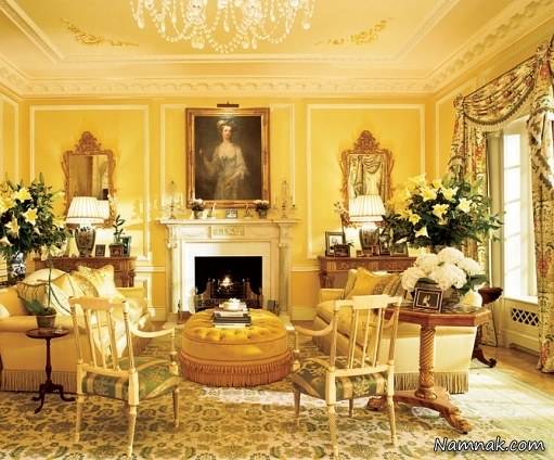 ترکیب رنگ زرد و قهوه ای در منزل منزل رنگ زرد