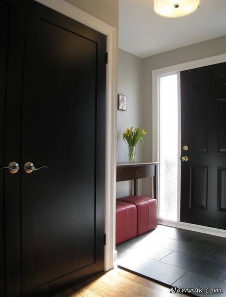 درب های منزل به رنگ مشکی درب های منزل