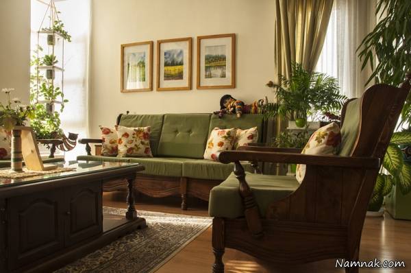 دکوراسیون سبز و طلایی منزل دکوراسیون سبز و طلایی