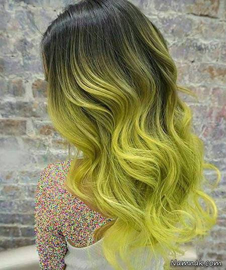 رنگ مو فانتزی رنگ مو فانتزی بدون دکلره