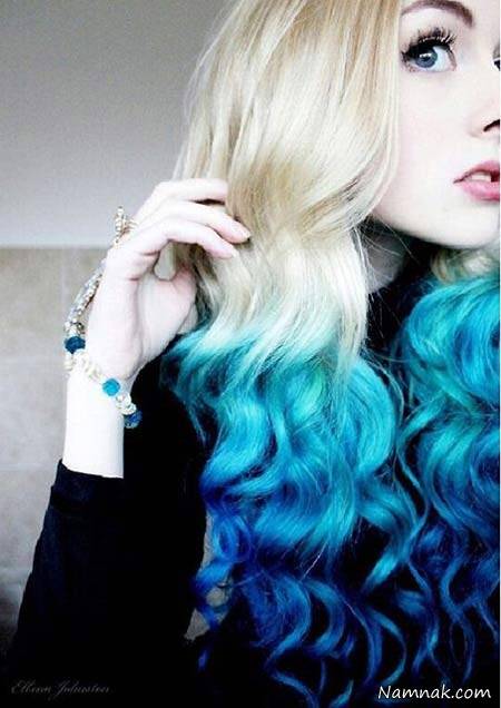 عکس رنگ مو فانتزی جدید رنگ مو فانتزی