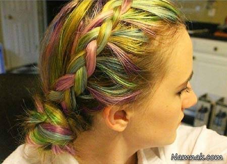 رنگ مو فانتزی بنفش رنگ مو فانتزی