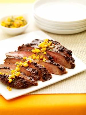 استیک با سس ذرت