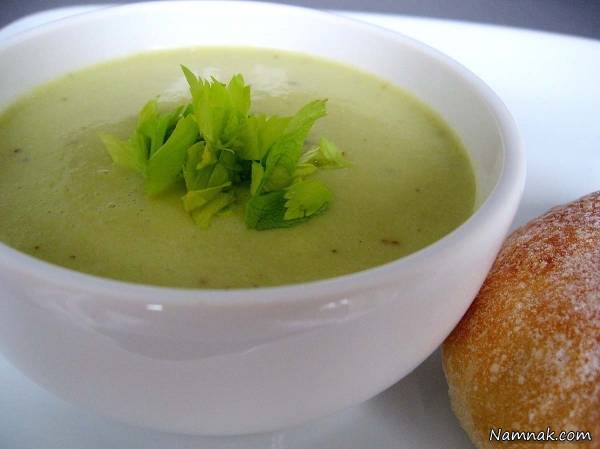 طرز تهیه کرم سوپ کرفس کرم سوپ کرفس
