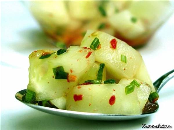 طرز تهیه سالاد خیار اندونزی سالاد خیار اندونزی