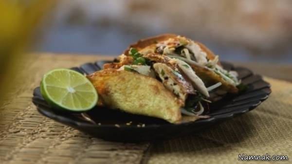 طرز تهیه تاکو مرغ ویتنامی طرز تهیه تاکو مرغ