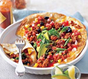 پیتزا مکزیکی با سوسیس