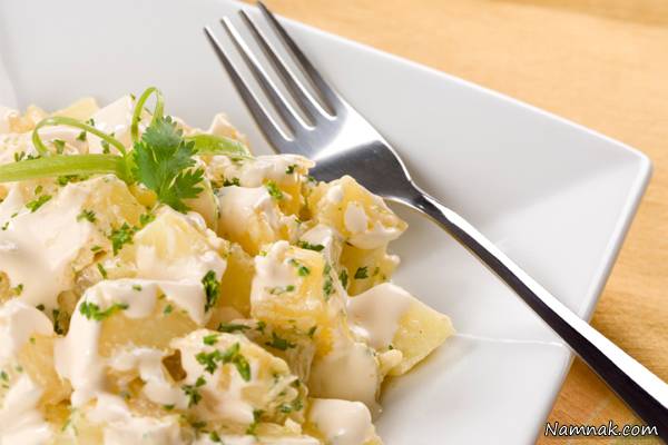 طرز تهیه سالاد سیب زمینی سالاد سیب زمینی