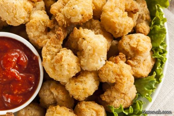 پاپ کورن مرغی پاپ کورن مرغی