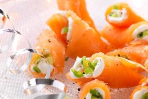 سالمون با پنیر خامه ای