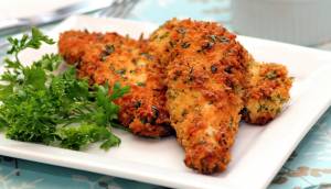 مرغ انگشتی با سس پرتقال غلیظ