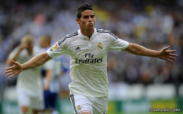 موی رنگ شده بازیکن رئال James Rodriguez
