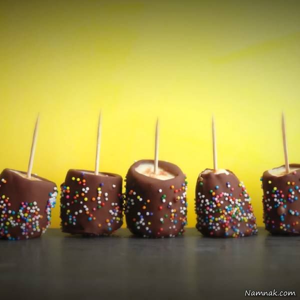 طرز تهیه دسر موز شکلاتی دسر موز شکلاتی