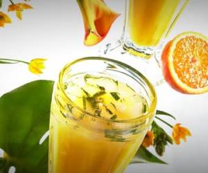 شربت نعنا و پرتقال